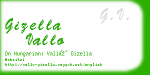 gizella vallo business card